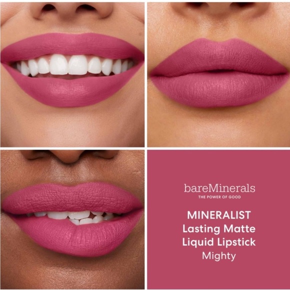 BareMinerals Mineralist Lasting Matte Liquid Lipstick in Mighty NIB - Picture 1 of 4